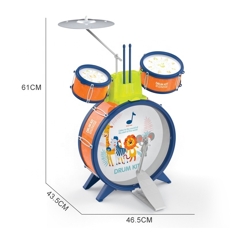 Kids toys drum play set toddler jazz drum kit rock and play musical instrument toys