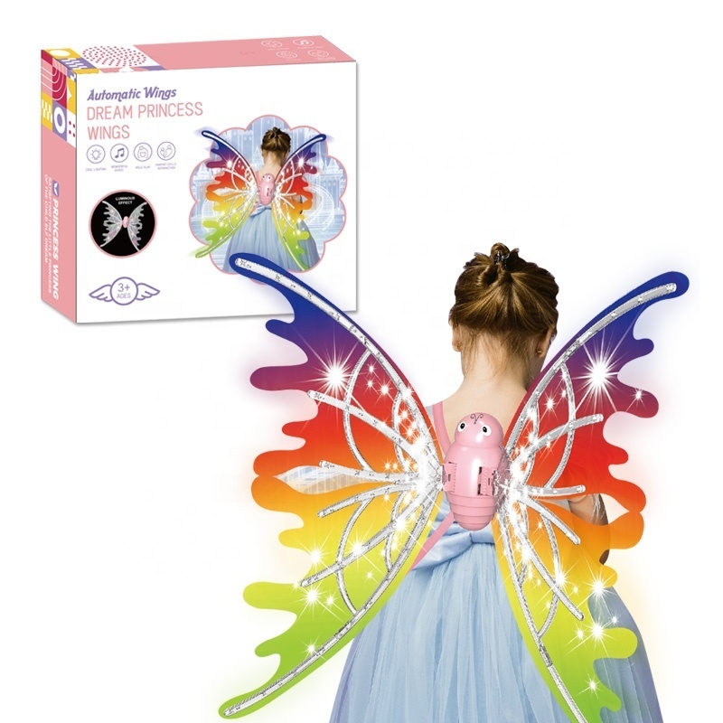 Fashion cosplay princess angel wings light up fairy wings for girls