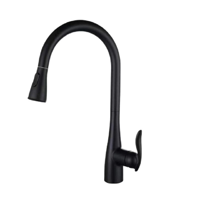 Hot selling commercial brass pull out black kitchen sink faucet matt black design&grifo de la cocina