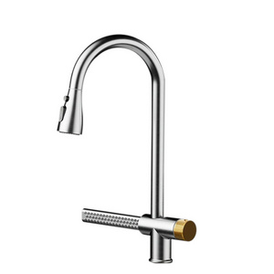 Factory Pull Out Water Tap Hot and Cold Kitchen Sink Faucet Black Pull down Kitchen Faucets