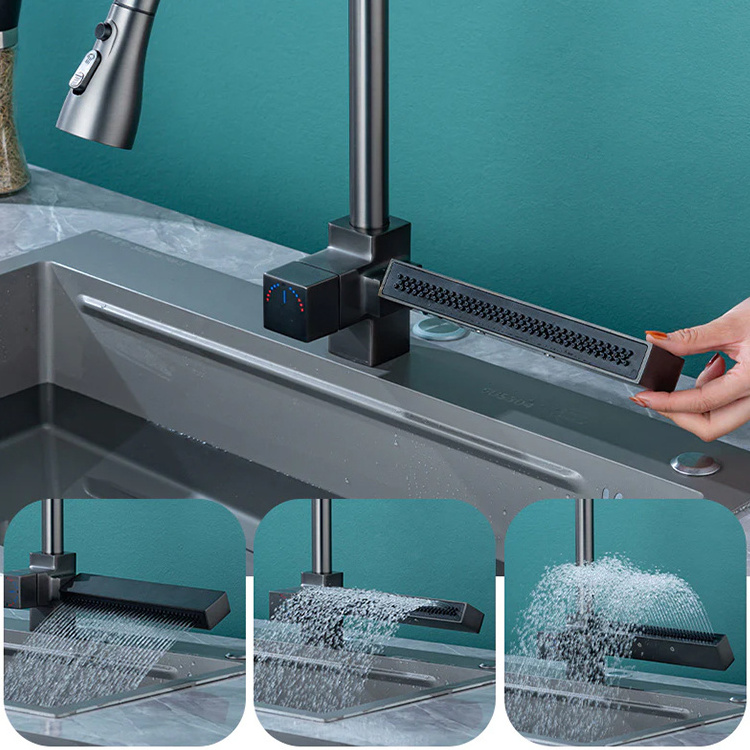 Kitchen Faucet with Pull Down Sprayer Commercial Spring Kitchen Sink wall mount Faucet Pull Out Sprayer Stainless Steel