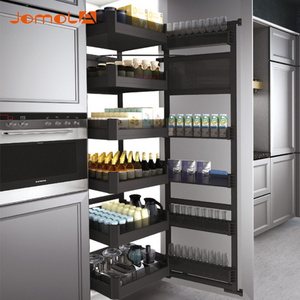 New design aluminium alloy tall unit kitchen storage pantry organizer