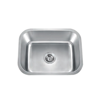 UPC 16 gauge 304 stainless steel single bowl kitchen handmade basin sink with accessories