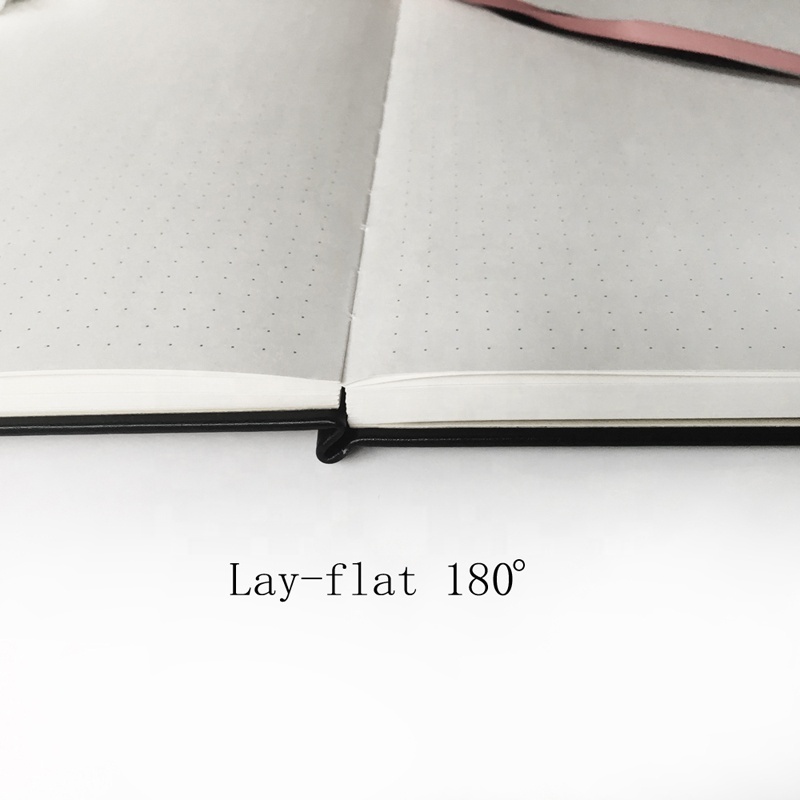 Private Label Journals and Planners Linen Cover 160GSM White Paper Dotted Grid 4.33*8.25'' Slim Traveller Journal Notebook