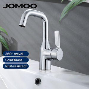 JOMOO Basin Faucet 360 Swivel Bathroom Mixer Deck Mounted Hot Cold Water Tap Single Handle Healthy Basin Faucet