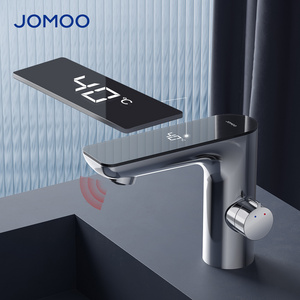 JOMOO Luxury Touchless Bathroom Basin Mixer Taps Dual Sensor Digital Display Faucet Mixer Automatic Water Switch Faucet