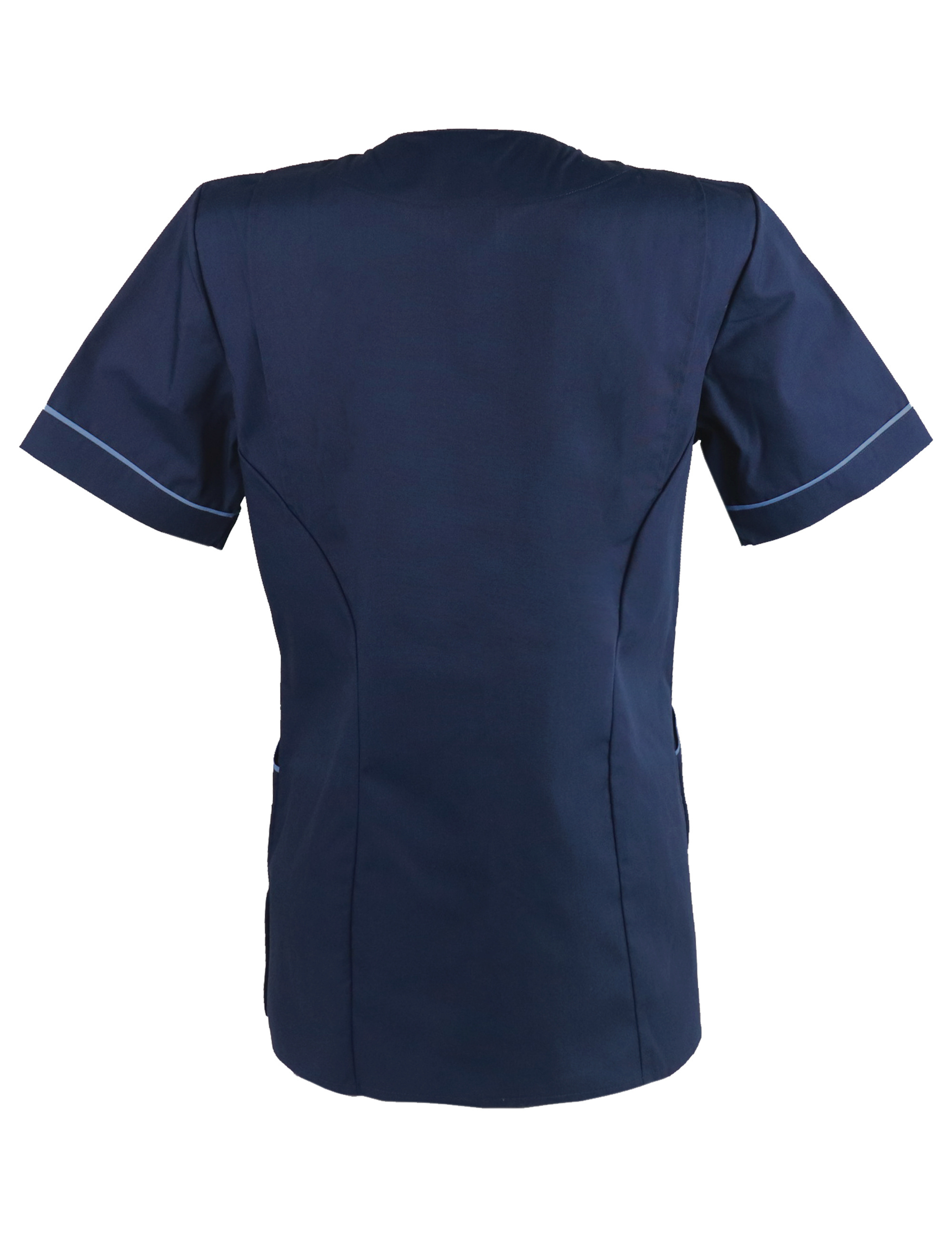 Yoke Neck New Design Navy Medical Nurse Scrub Hospital Tunic Uniforms Tops