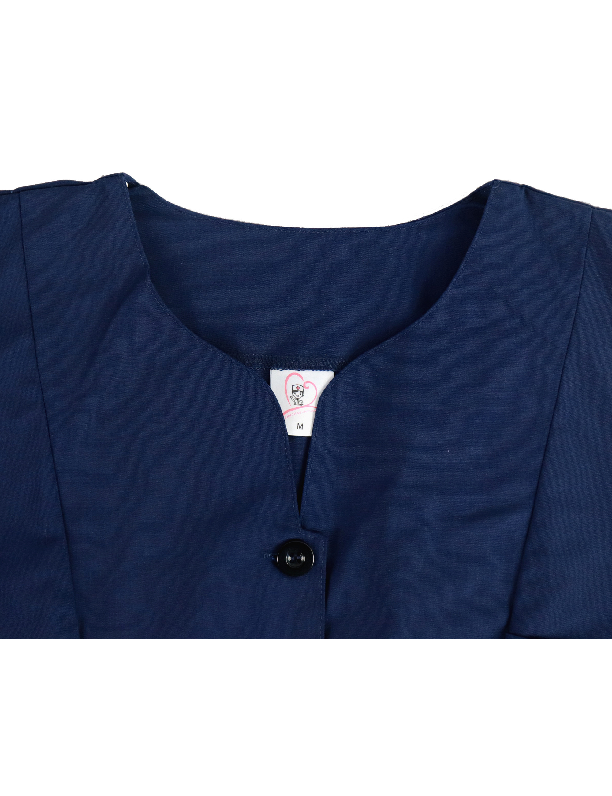 Yoke Neck New Design Navy Medical Nurse Scrub Hospital Tunic Uniforms Tops