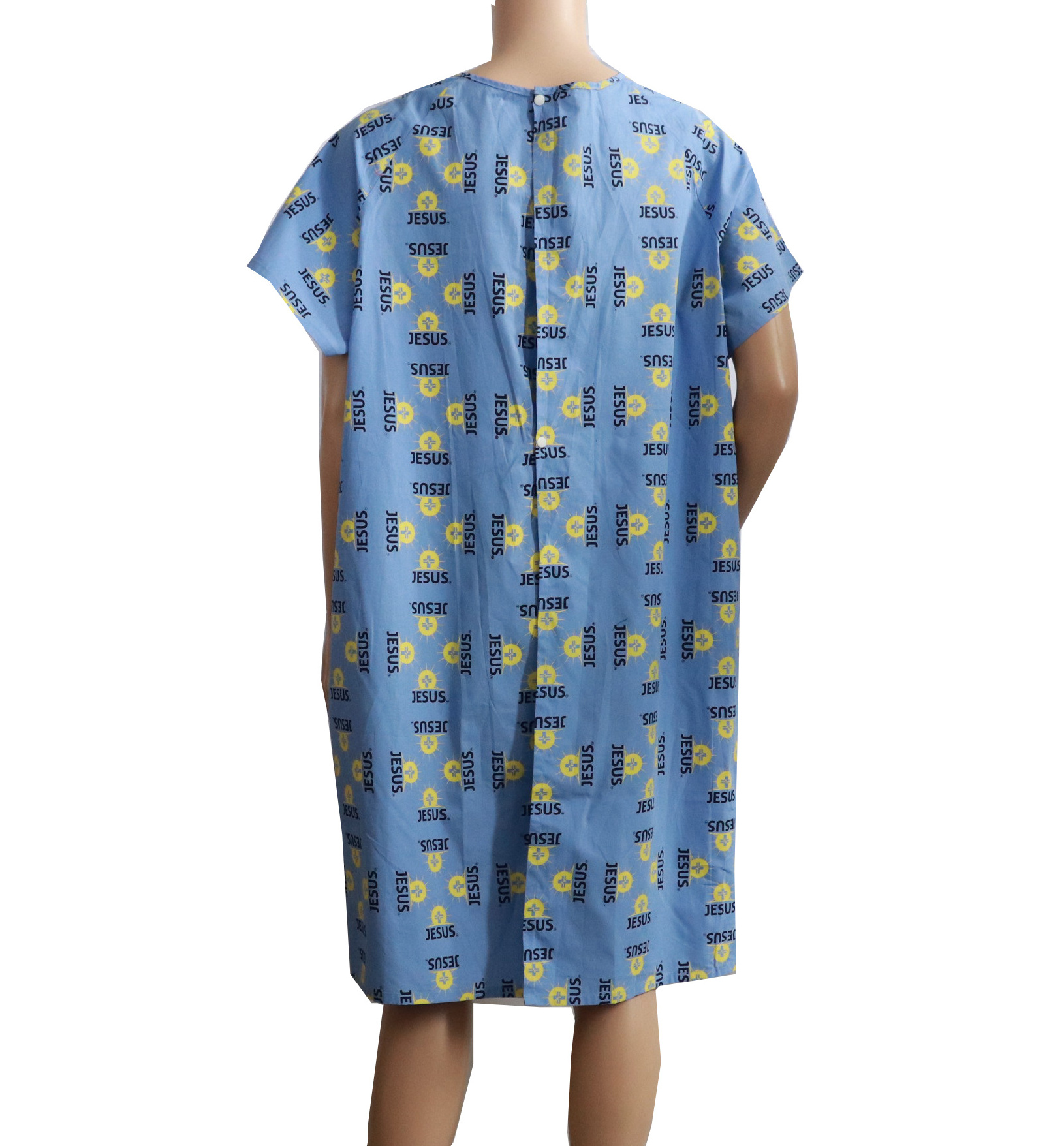 Unisex Printed Medical Reusable Hospital Patient Surgical Gowns Made By 100% Cotton