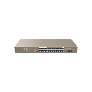 Tenda Gigabit POE Switch TEG1126P-24-410W 24GE+2SFP Ethernet Switch With 24-Port PoE capacity 48G