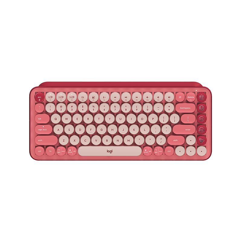 Logitech New P OP KEYS Wireless Mechanical Keyboard Retro Typewriter Round Portable Wireless Keyboard