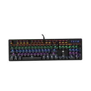 ORIGINAL FOR HP GK100 Wired Full Size RGM Backlit Mechanical Gaming Keyboard, Mechanical Switches Double Injection Key Caps