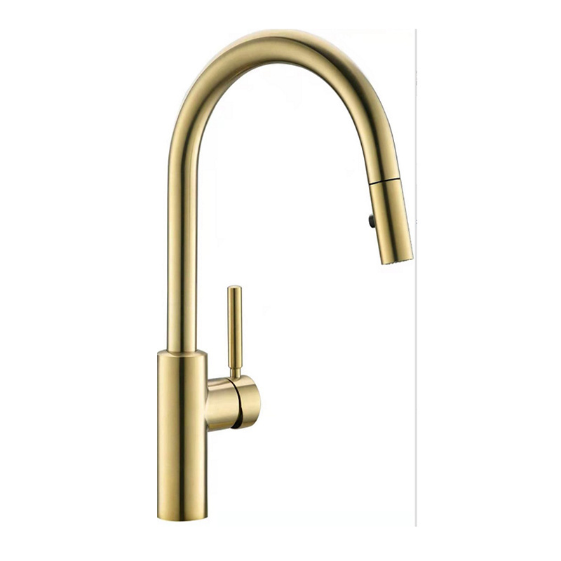 Pull Out Faucet for Kitchen Sink Single Handle with Pull Down Sprayer Stainless Steel Brushed Nickel Kitchen Faucets