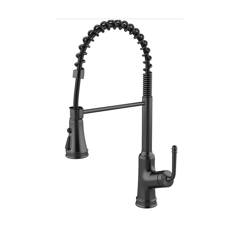 15YRS OEM/ODM Experience Factory Commercial Kitchen Faucets Black Pull out Kitchen Sink Faucets with pull down sprayer