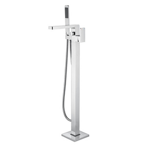 UPC CEC High Quality Brass Floor Mount Stand Freestanding Bathtub Bath Tub Tap shower filter Faucet for free standing tub