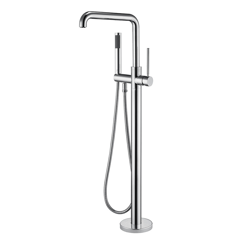 UPC CEC High Quality Brass Floor Mount Stand Freestanding Bathtub Bath Tub Tap shower filter Faucet for free standing tub