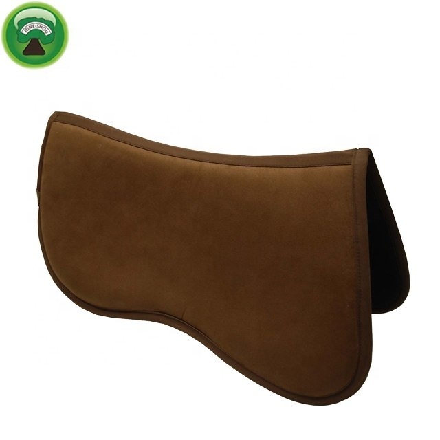 Sheepskin saddle pad horse equestrian lambskin half pad \ horse satteldecken \ western saddle blankets and pads