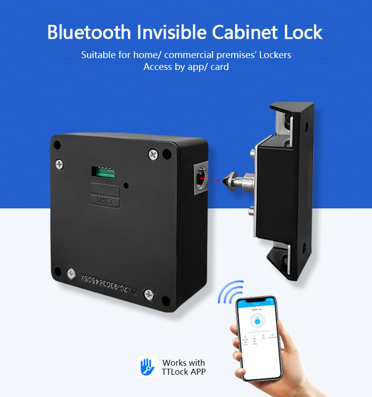 Smart Electronic RFID Card Cabinet locker Lock with with Mobile Phone TTLOCK APP drawer lock