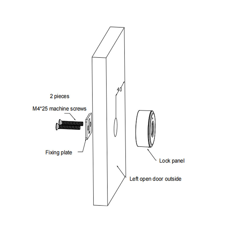 Smart Fingerprint drawer lock 360 degree press fingerprint recognition digital cabinet locker lock