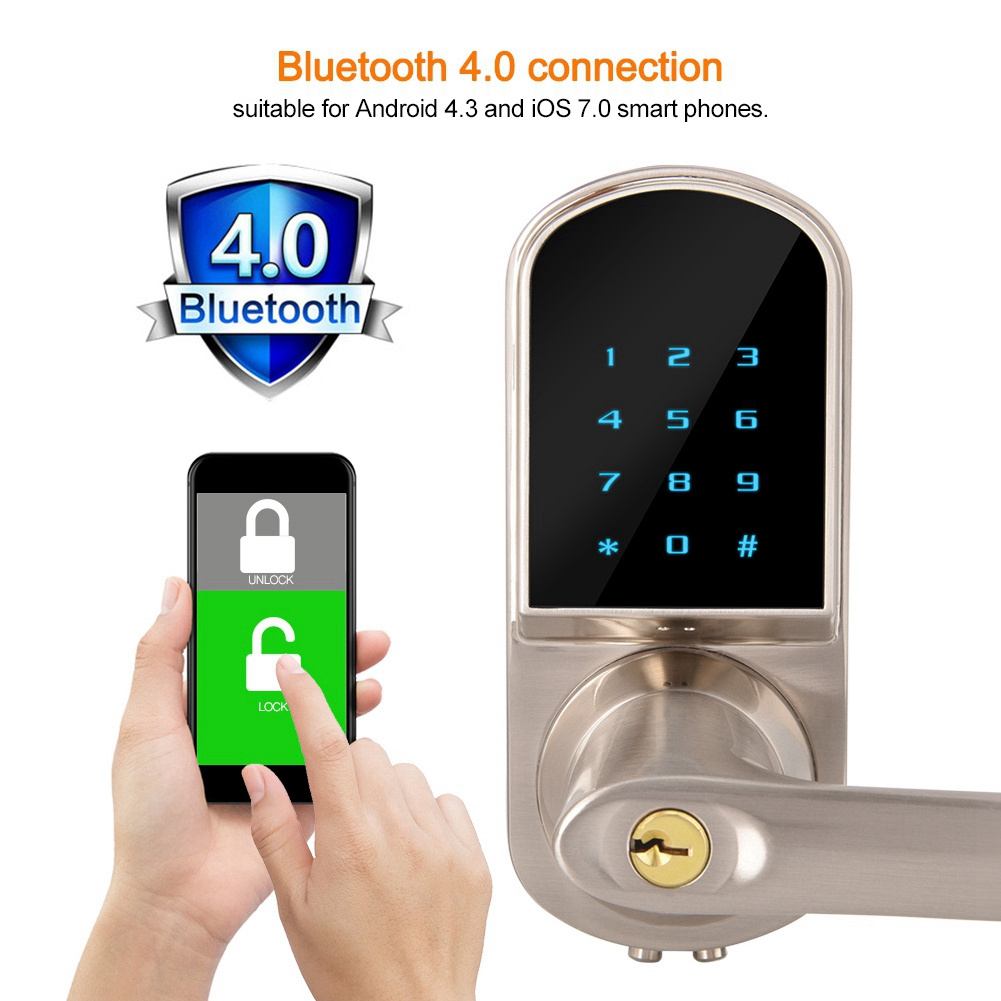 Mortise Combination Electronic Key Password Card Door Locks Digital Electronic Door Lock with TT Lock APP