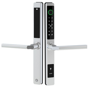 Waterproof Anti Theft Smart Slim Door Lock with Fingerprint Password Card Biometric for Intelligent sliding door