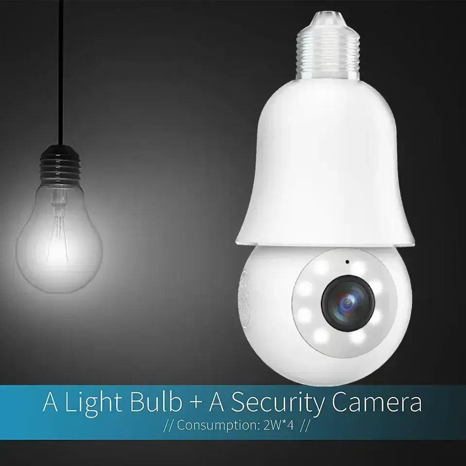 3MP Wifi light bulb security cameras With cloudedge  TUYA APP Surveillance Wireless CCTV Bulb Camera