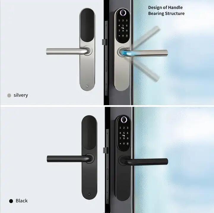 Fingerprint IP65 Outdoor Waterproof European mortise Tuya App Stainless Steel Smart Digital Fingerprint Door Lock