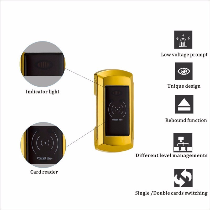 Keyless supermarket, school,  sauna room, office, public use RFID gym locker lock