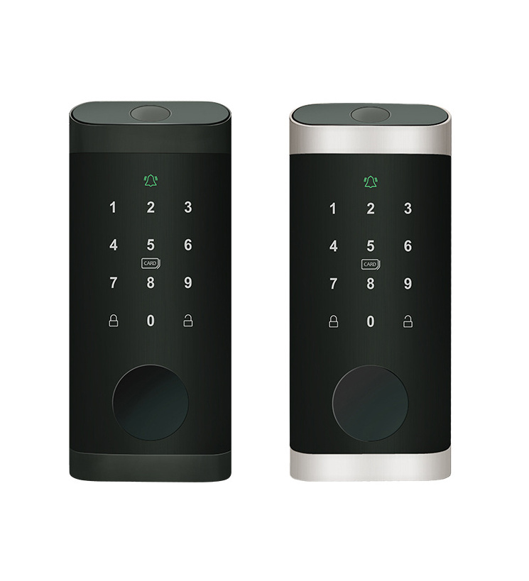 Tuya TTlock App Automatic Smart Fingerprint Door Lock with Single Latch Body Card Key Password Deadbolt Digital Door lock