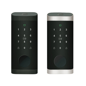 Tuya TTlock App Automatic Smart Fingerprint Door Lock with Single Latch Body Card Key Password Deadbolt Digital Door lock