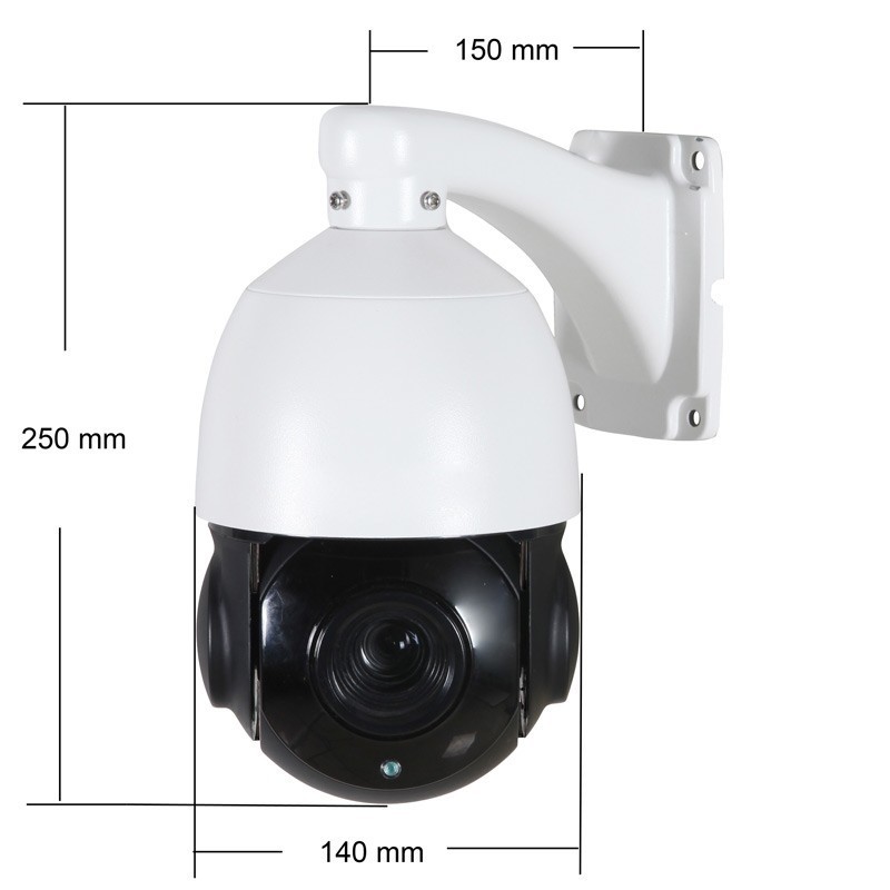 8 megapixel 4K PTZ camera with rotate 20x optical zoom wired IP POE Metal waterproof Outdoor PTZ camera two way audio