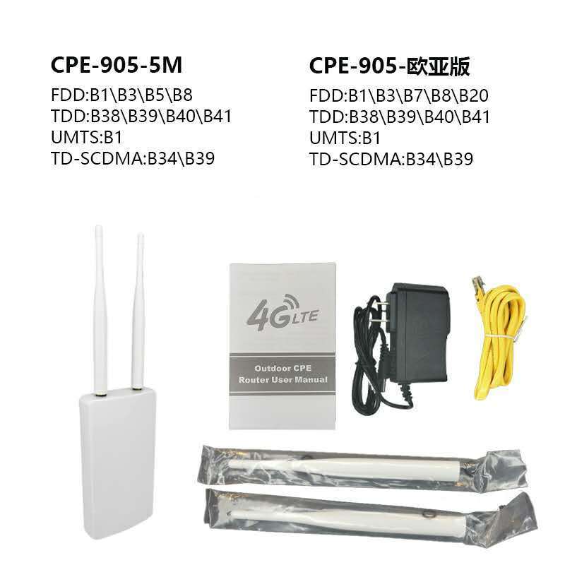 Outdoor 4G LTE CPE Solar 4G Router 30W Solar panel kit with waterproof 4G router Ethernet port output with SIM card slot