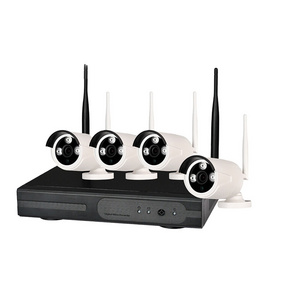 Competitive 4 channel 3 megapixel hd wireless wifi cctv IP cameras system with wireless wifi nvr kit