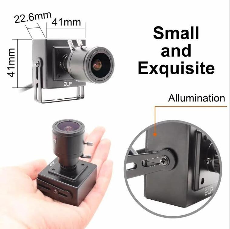 4MP Small size hd mini camera with vari-focal lens 2.8-12mm or  6-22mm manual zoom lens network ip camera