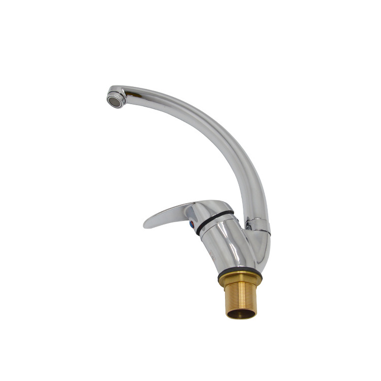 Chrome plating cross handle modern stylish kitchen faucet