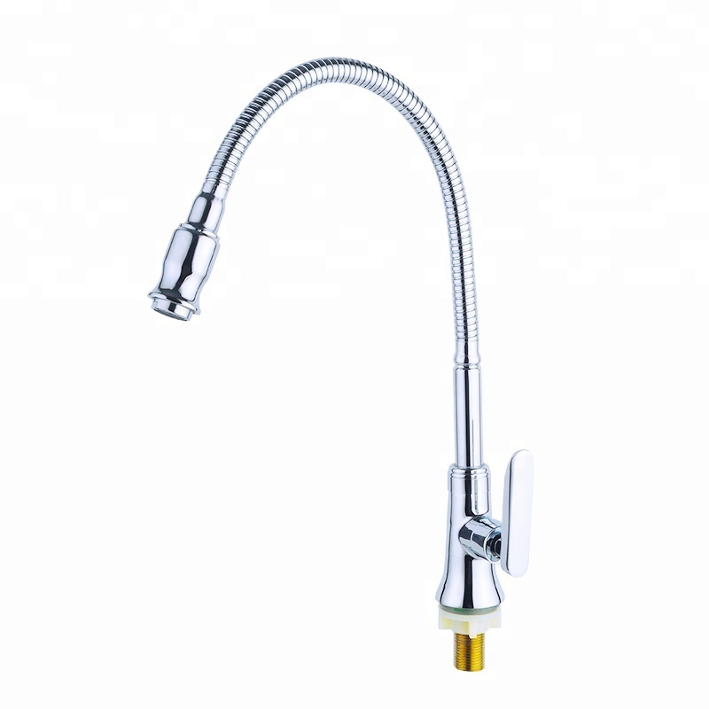 Factory Supplier Antique Jooka Chrome Single Lever Kitchen Faucet