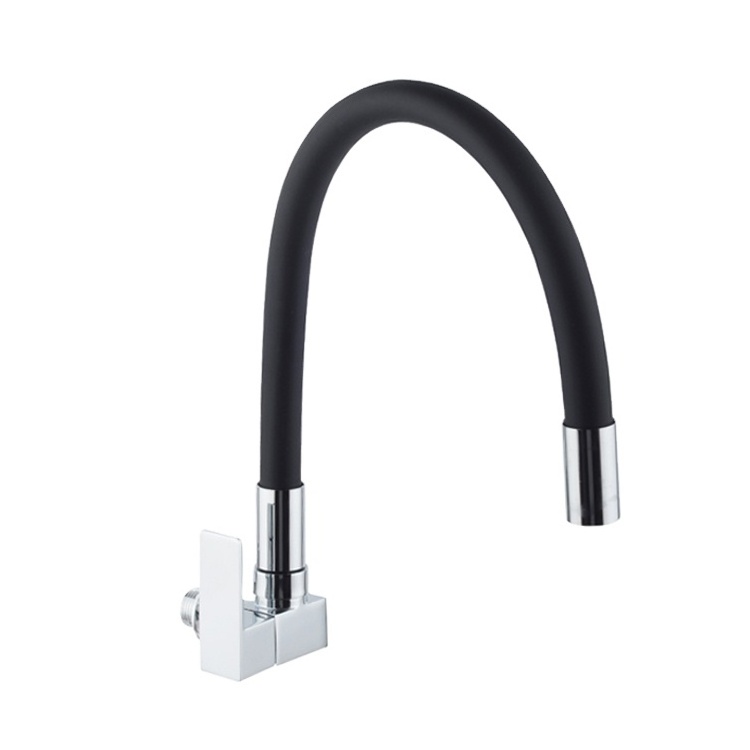 New arrival color hose white wall mount kitchen faucet