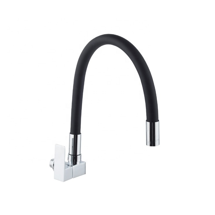 China Manufacturer Tap Jopex Venus Chrome Cold Water Two Hole Wall Mount Zinc Black Kitchen Faucet