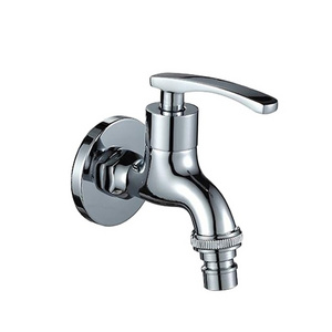 Contemporary brass wall mounted bib tap