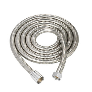 Factory Cheap Sliver Double Lock EPDM/PVC Stainless Steel Shower Hose Flexible Chrome Plating Shower Hose