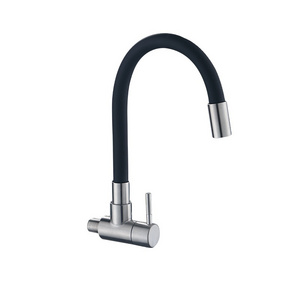 Kitchen Water Tap Black Color Faucet Sink Kitchen 304 Stainless Steel  Universal Pipe High Quality