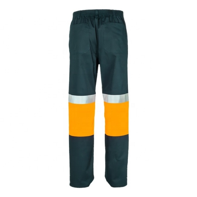 Factory supply  Wholesale Hi Vis Safety Working Trousers Reflective Tapes Work Pants Work wear pants cheap safety trousers