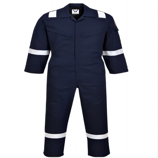 Factory Supply NFPA 2112 Flame Resistant Welder FRC FR Industrial Fire Retardant Fireproof Coverall for men