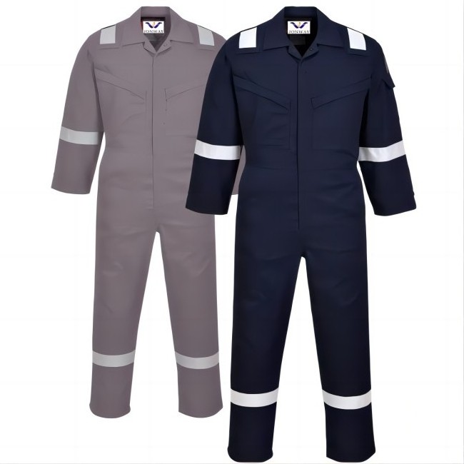 Factory Supply NFPA 2112 Flame Resistant Welder FRC FR Industrial Fire Retardant Fireproof Coverall for men