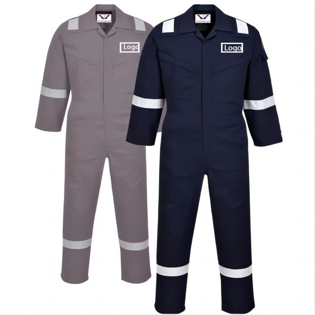 Factory Supply NFPA 2112 Flame Resistant Welder FRC FR Industrial Fire Retardant Fireproof Coverall for men