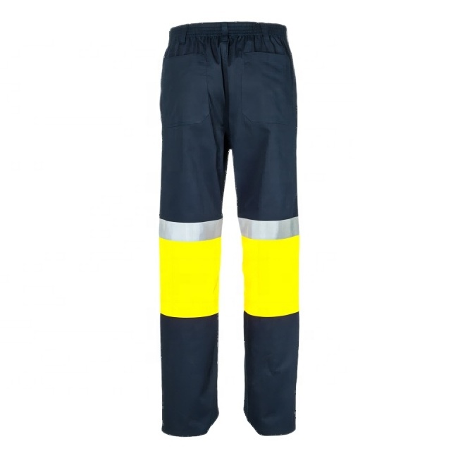 Factory supply  Wholesale Hi Vis Safety Working Trousers Reflective Tapes Work Pants Work wear pants cheap safety trousers