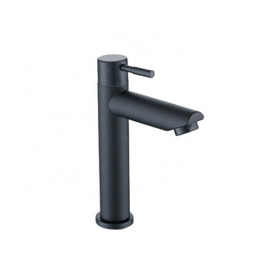 Wholesale 304 Stainless Steel griferia Black Single Handle Bathroom Basin Faucet Taps Washroom Faucet