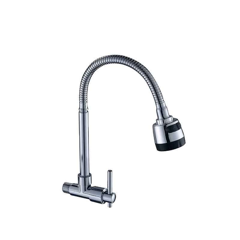 Taps Manufacture Single Lever Cold Water Faucet Taps Kitchen Zinc Material Wall Mounted Manufactures