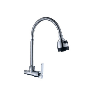 Taps Manufacture Single Lever Faucet Taps Kitchen Zinc Body Wall Mounted Cold Kitchen Sink Faucets