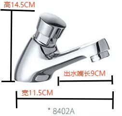 Sanitary Ware Single Cold Water Brass Self Closing Time Delay Push Button Basin Faucet  Manufactures